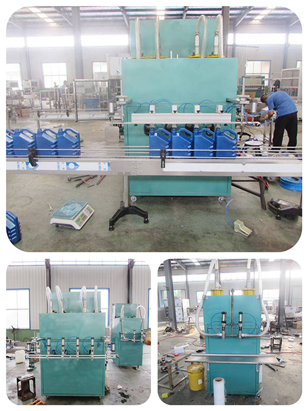 engine oil filling machine details in our factory